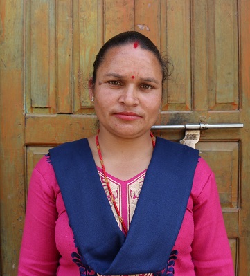 Sarita Dhakal at Jitpur cooperative